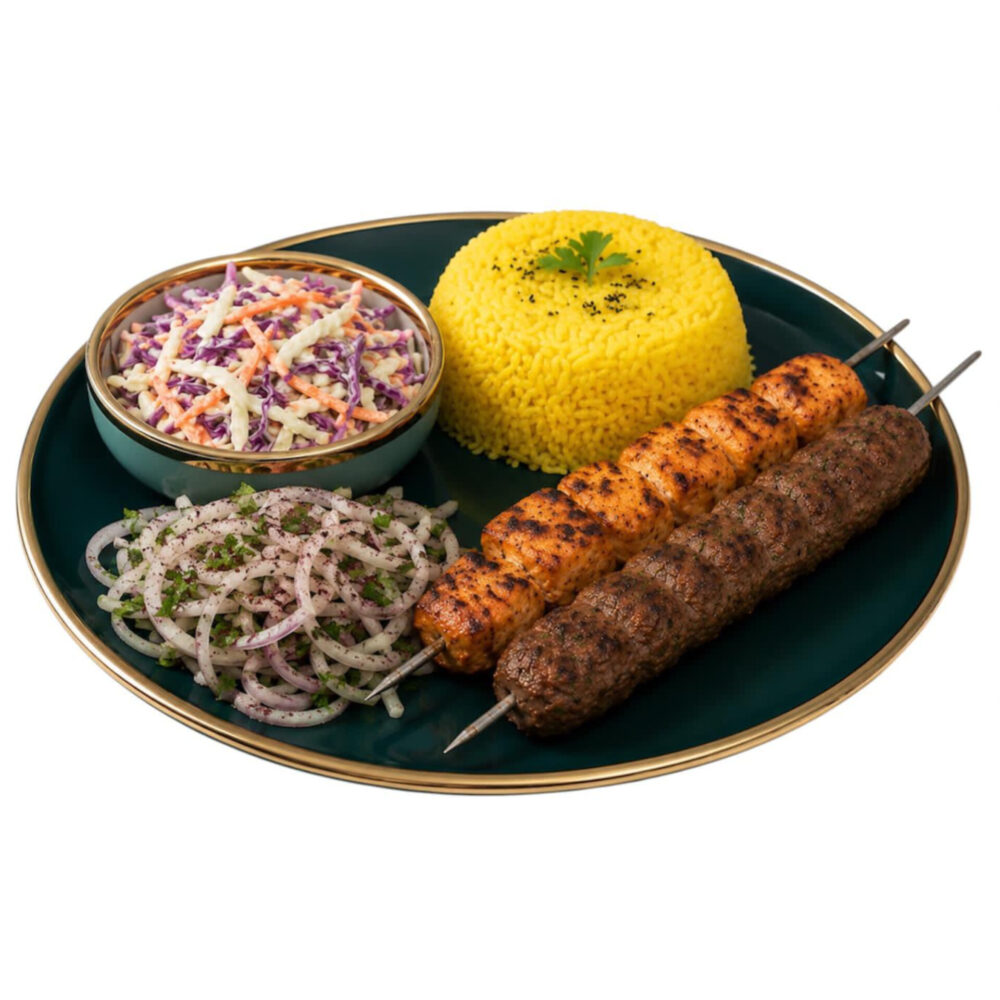 Mixed Grill with Rice
